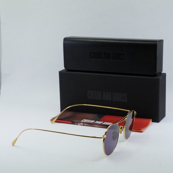 FINAL PRICE NEW CUTLER AND GROSS CG1268GPLS 001 GOLD PURPLE SUNGLASSES - Picture 6 of 12